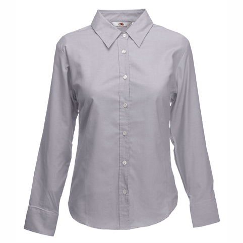 65002-LADY-FIT LONG SLEEVE OXFORD SHIRT